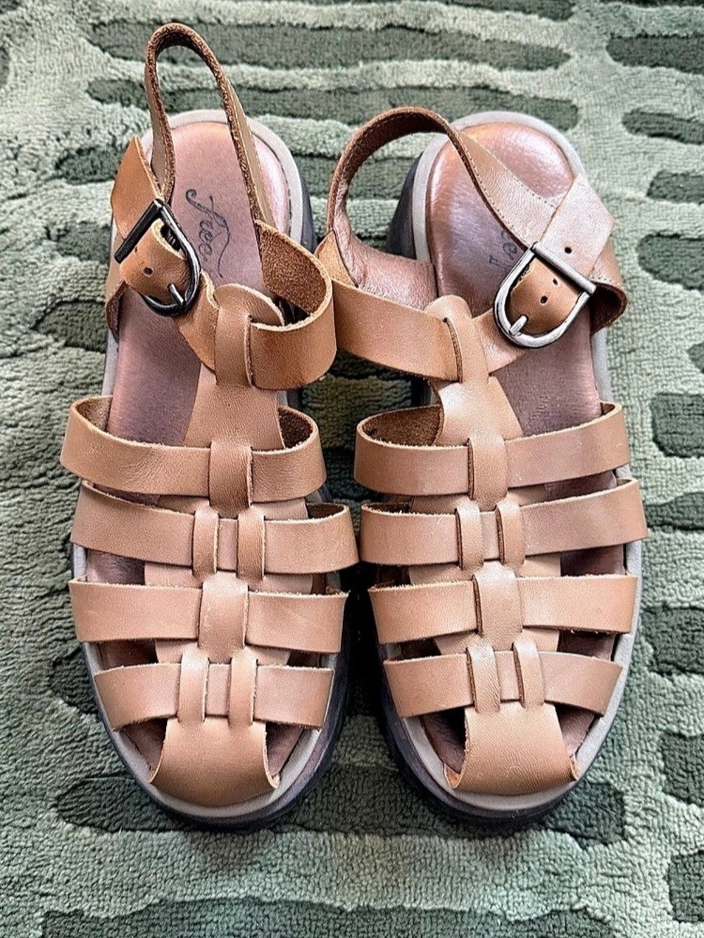 Free People Willow Fisherman Sandal Brown EU 36